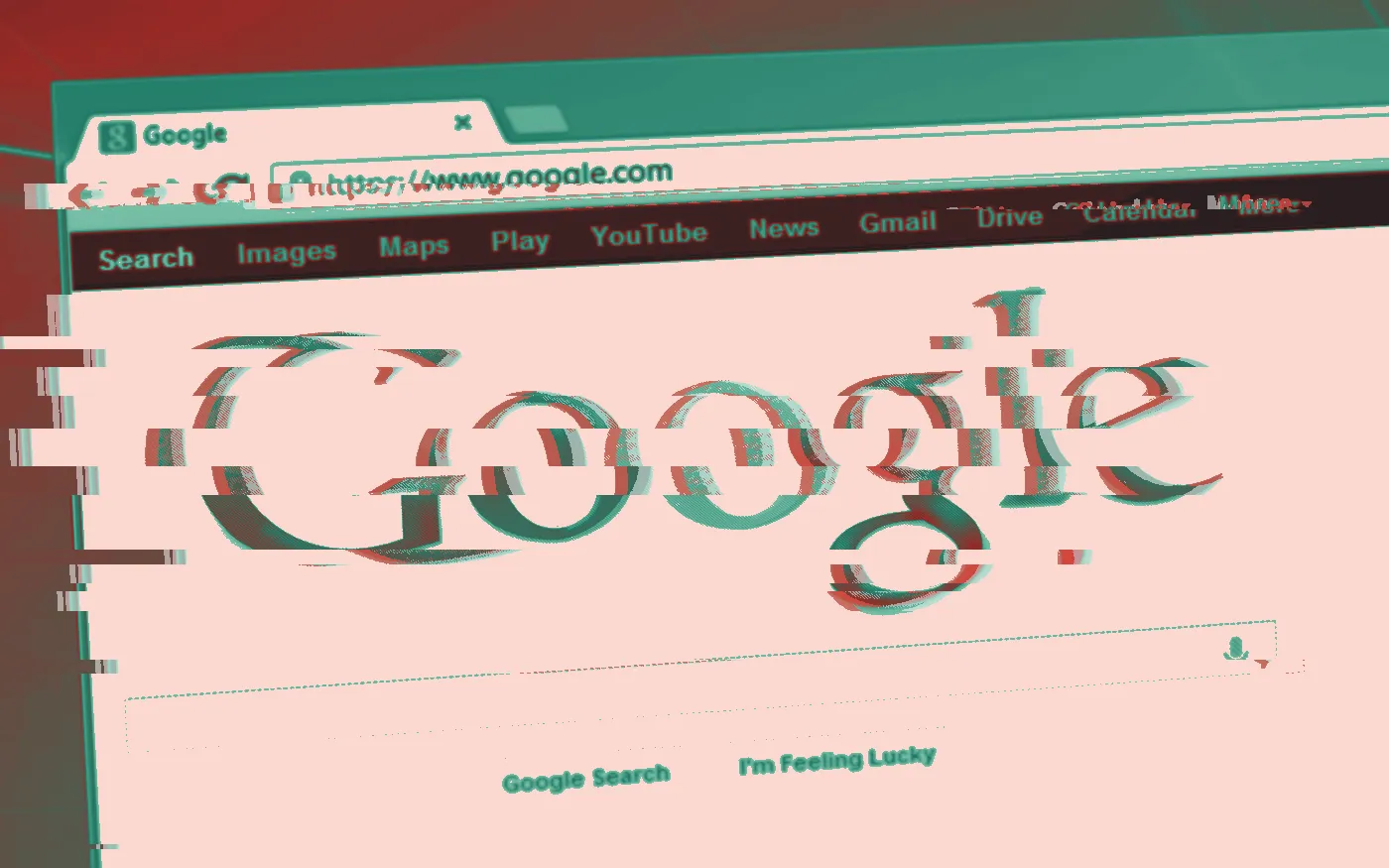 Google search home page open in a Chrome browser window